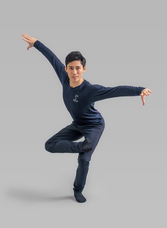 男式透氣練功服-海軍藍