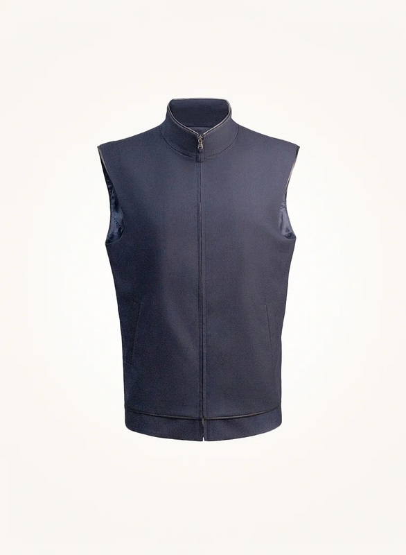 Content syd casualwear m wool vest blue 01